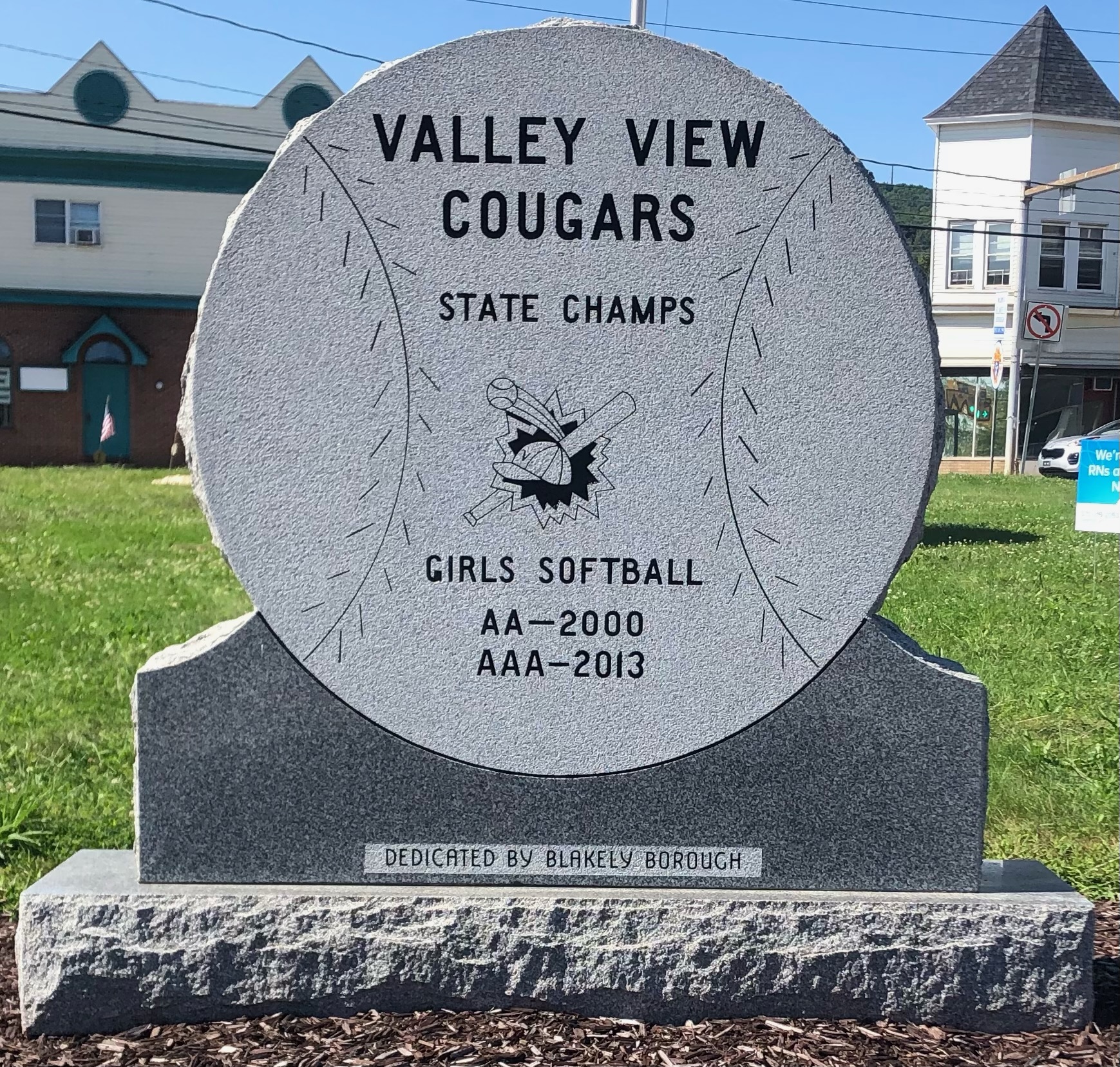 Valley View Cougars softball memorial